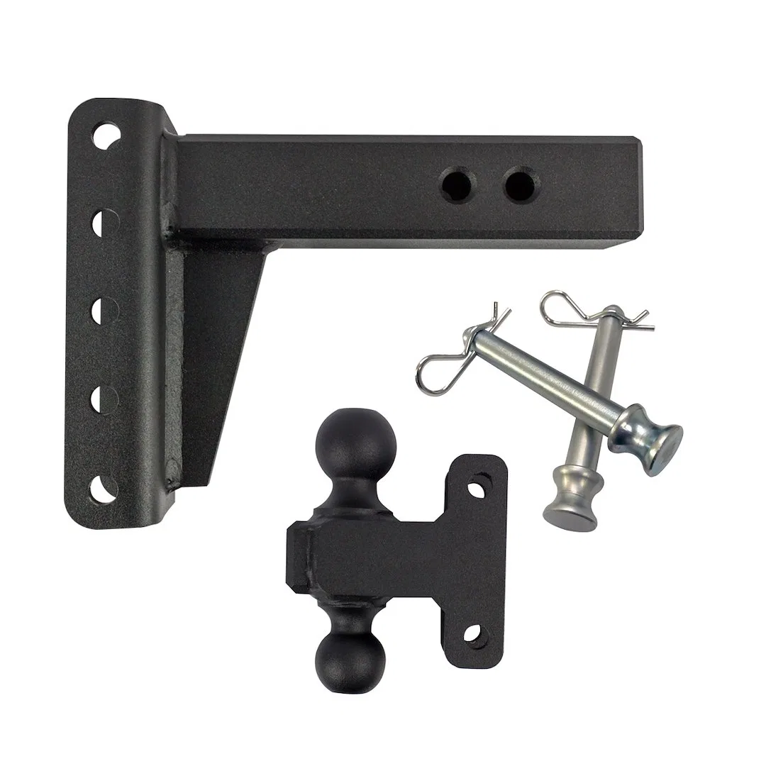 ED254 – BULLETPROOF Trailer Hitch Ball Mount, For 2-1/2 Inch Receiver Lockable (Lock Sold Separate) 36000 Pound Gross...